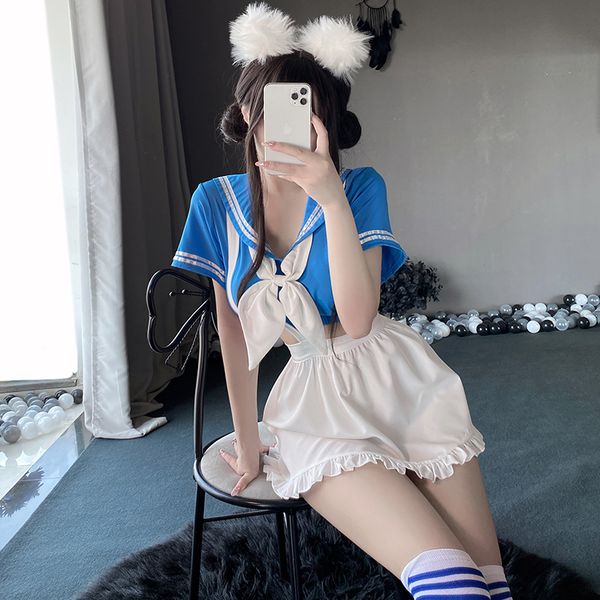 BT2691-性感內衣學院風學妹制服情趣套裝純欲睡衣女裝免脫