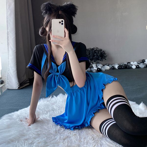 BT2691-性感內衣學院風學妹制服情趣套裝純欲睡衣女裝免脫