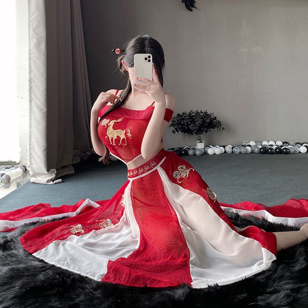 BT2612-性感內衣女性感睡衣古風漢服誘惑旗袍制服調情火辣裝角色扮演