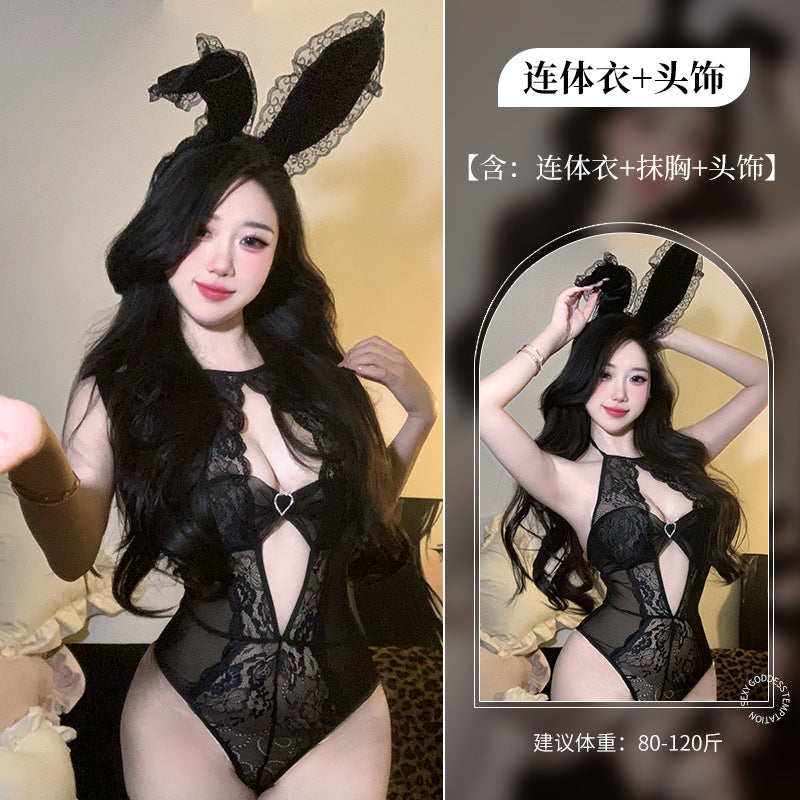BS2180-性感情趣內衣免脫蕾絲連體衣睡衣制服誘惑純欲套裝女睡衣睡裙