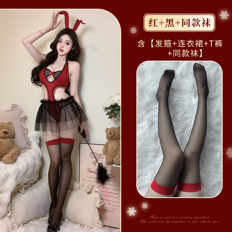 BT2958-情趣內衣女純欲小惡魔制服套裝性感連體衣誘惑戰袍女睡衣睡裙角色扮演