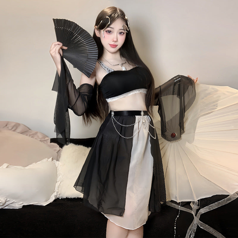 BT2923-性感古風漢服性感透視情趣內衣純欲激情睡裙制服套裝女睡衣睡裙
