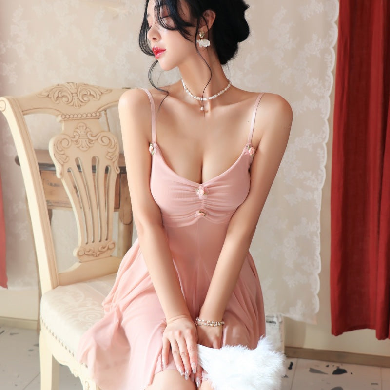 【A-2110】性感內衣情趣內衣性感誘惑網紗女睡衣純欲透視誘惑吊帶睡裙女睡裙