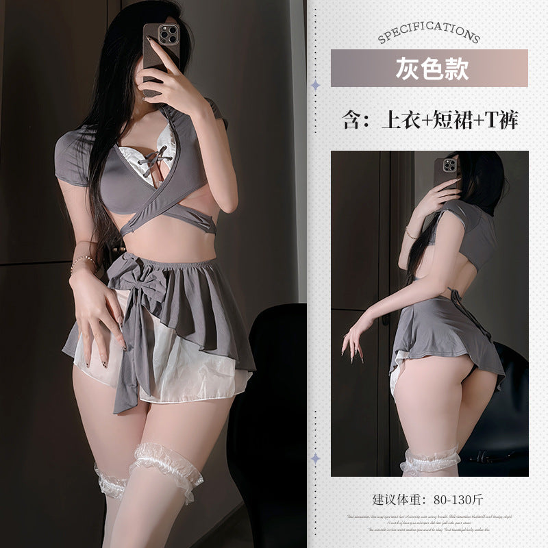 BT2929-性感內衣情趣內衣女僕制服誘惑床上純欲約會戰袍女睡衣睡裙