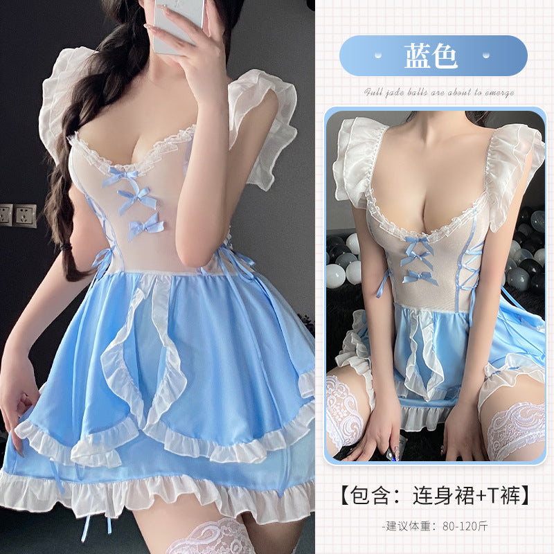 BT2591-情趣內衣女性感可愛女僕女傭角色扮演透視調情床上制服誘惑女睡衣睡裙