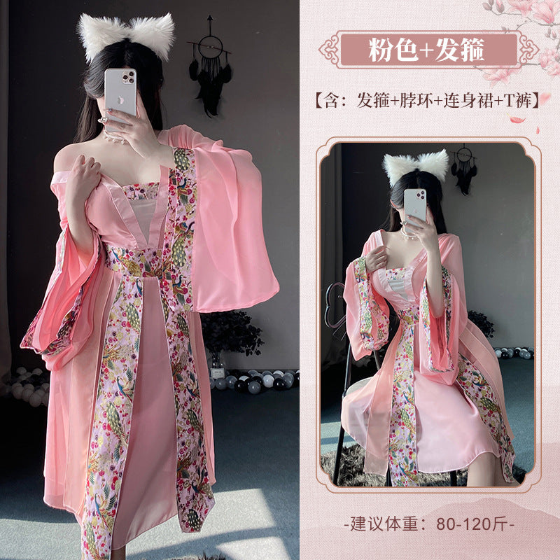 BT2861-性感內衣情趣內衣性感睡衣古風純欲漢服誘惑旗袍制服套裝女睡裙