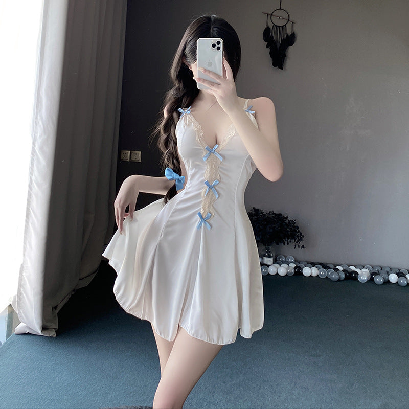 BS8221-性感內衣情趣內衣蕾絲純欲少女浪漫女睡衣吊帶性感家居女睡裙