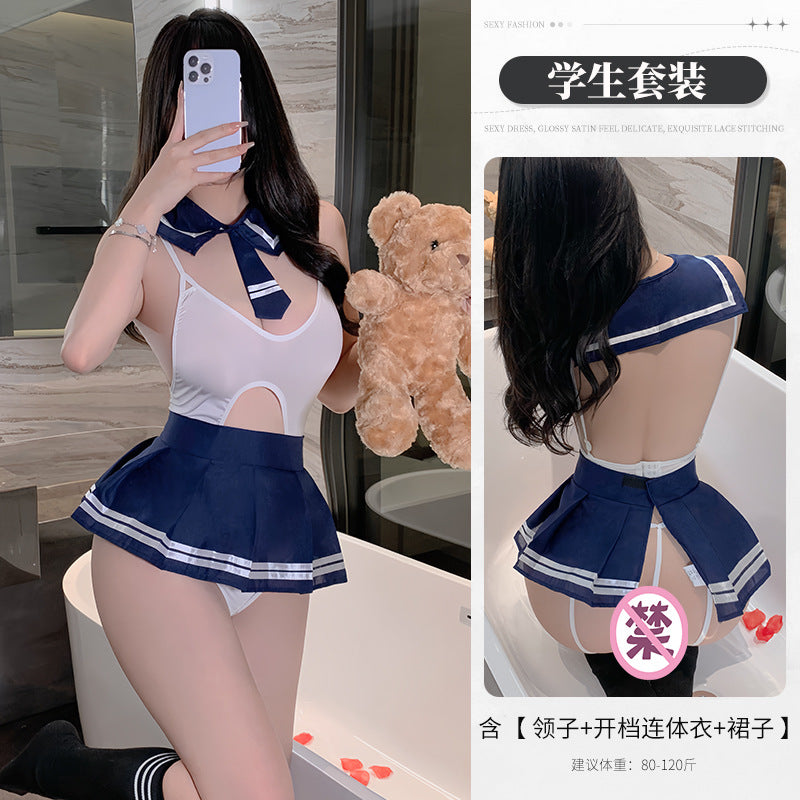 BT8311-性感內衣情趣內衣性感誘惑學生連體制服套裝水手純欲激情JK裝角色扮演