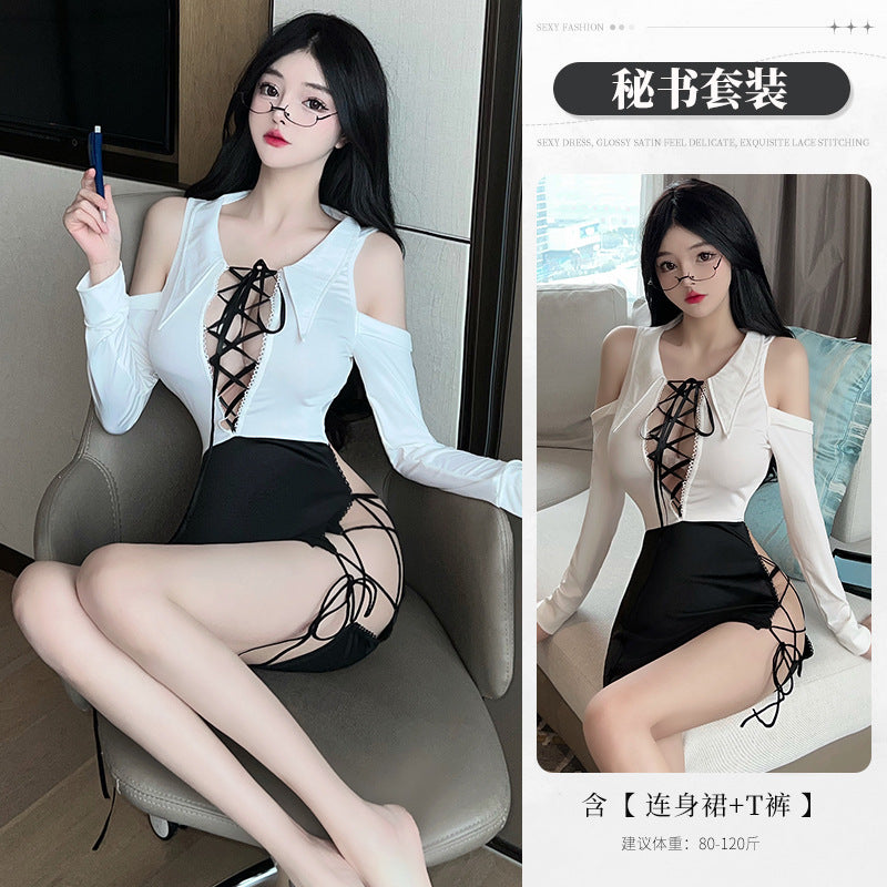 BT2839-性感內衣情趣內衣性感純欲包臀裙火辣角色扮演秘書免脫制服誘惑女睡衣睡裙