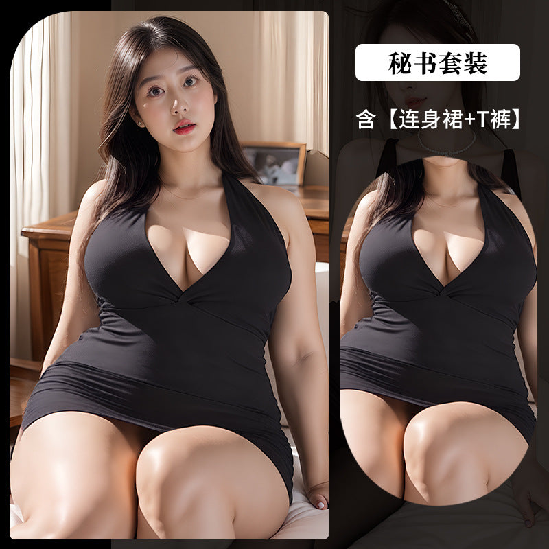 BT1656-2性感大碼內衣火辣床上激情免脫情趣調情秘書制服角色扮演OL制服大碼