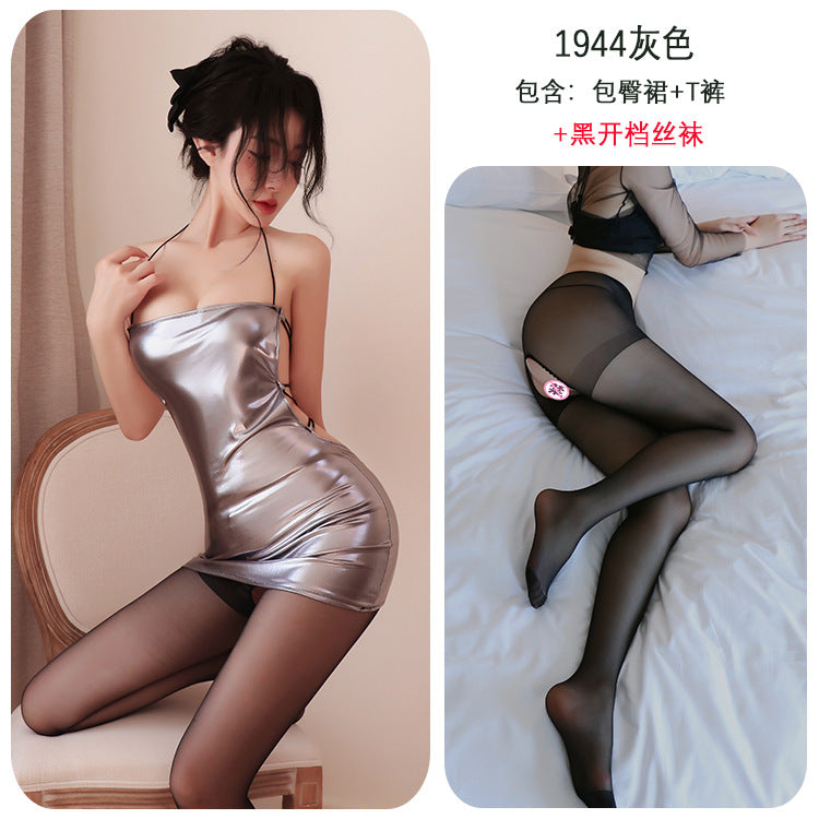 【A-1944】性感內衣情趣內衣夜店裝包臀裙短裙性感制服女睡衣床上激情睡裙