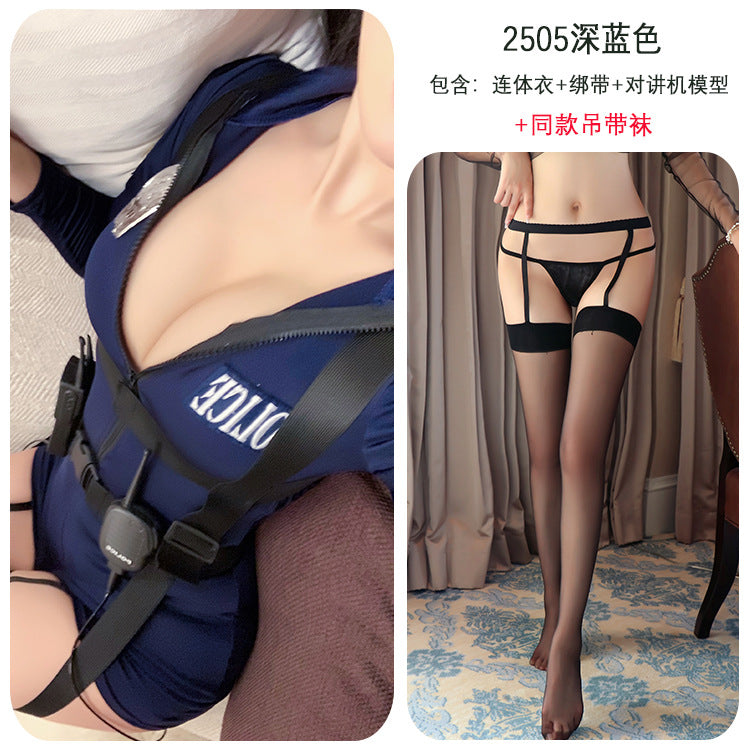【A-2505】情趣內衣性感夜場女警制服套裝空姐裝OL秘書純欲教官角色扮演女睡衣睡裙