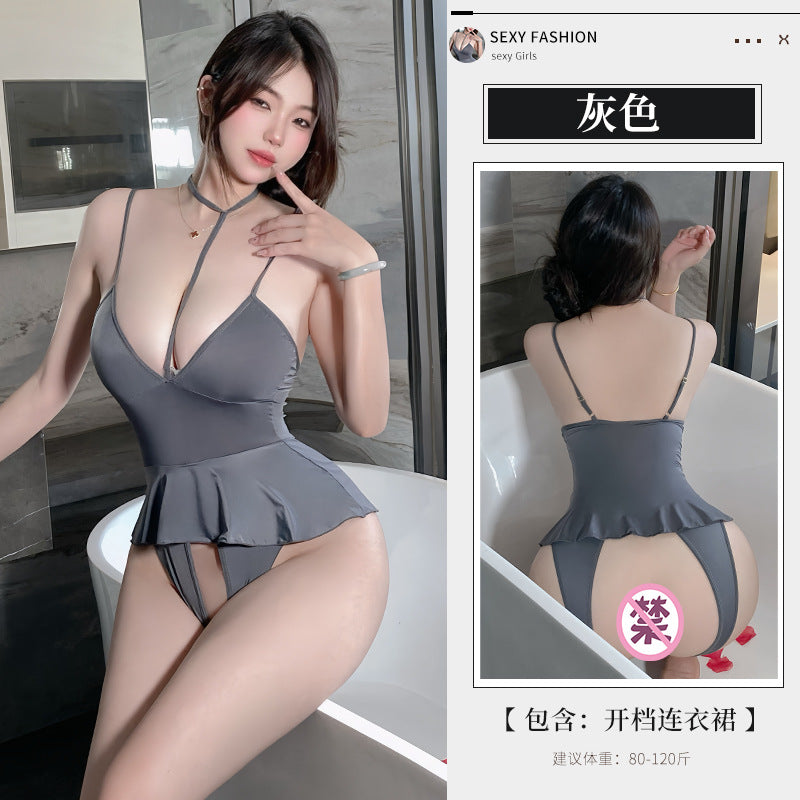 BS8547-性感內衣睡衣純欲情侶內衣女連體衣情趣新款情調免脫誘惑女睡衣睡裙