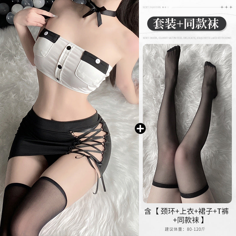 BT2900-性感內衣情趣內衣誘惑制服純欲免脫開檔包臀裙秘書ol戰袍套裝角色扮演女睡裙睡衣
