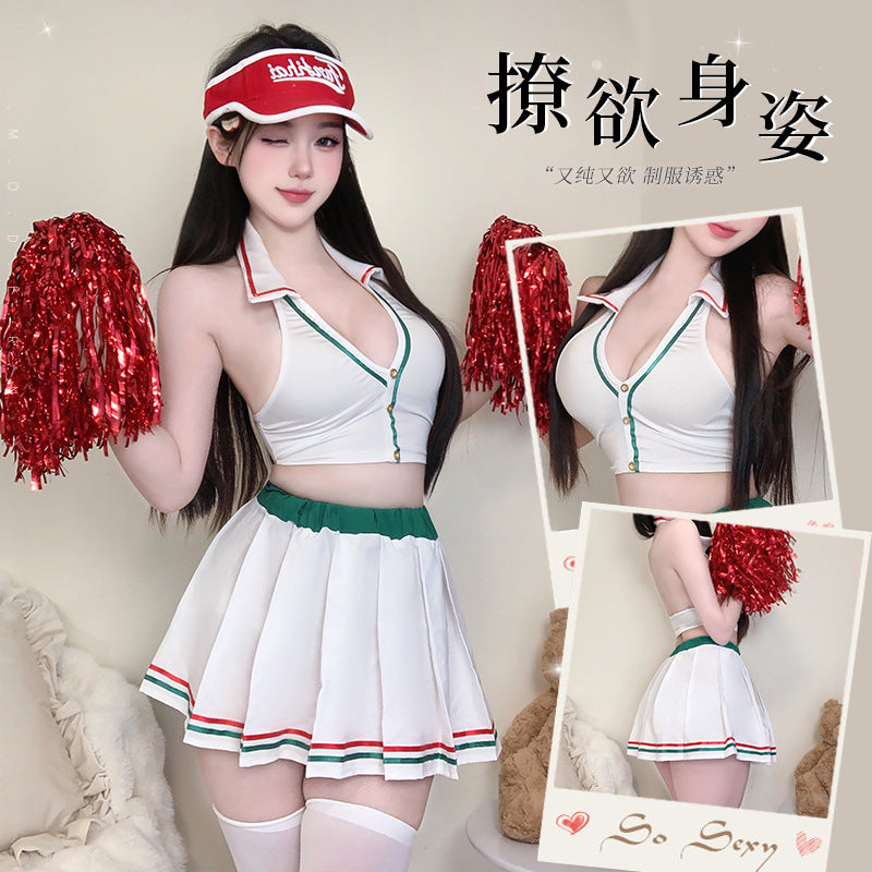 BT2790-性感情趣內衣純欲足球寶貝火辣誘惑啦啦隊制服免脫套裝女睡衣睡裙