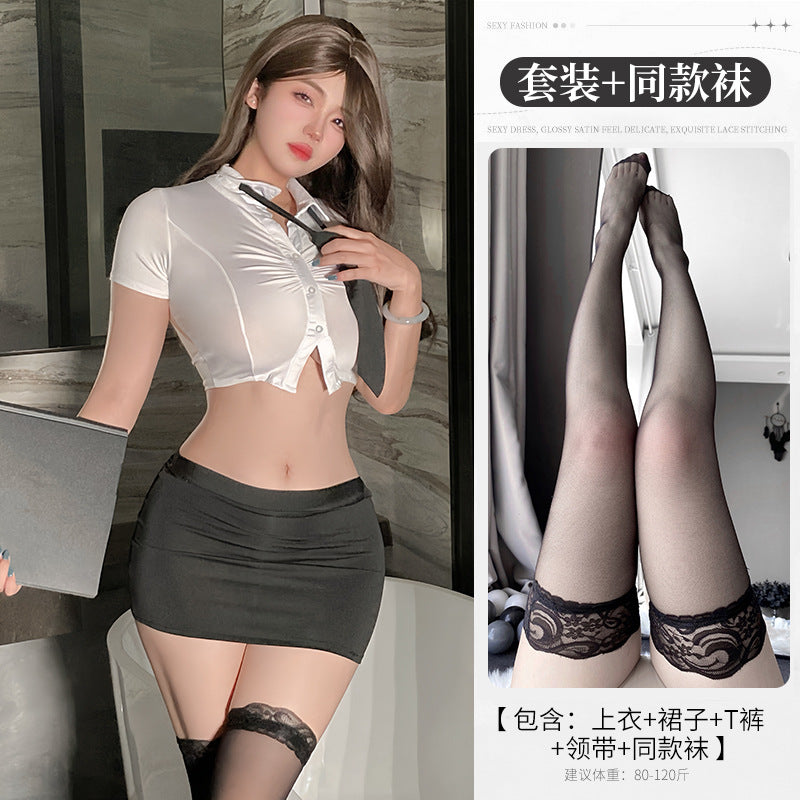 BT8423-性感內衣情趣内衣角色扮演调情秘书制服诱惑OL激情免脱套装女睡衣睡裙