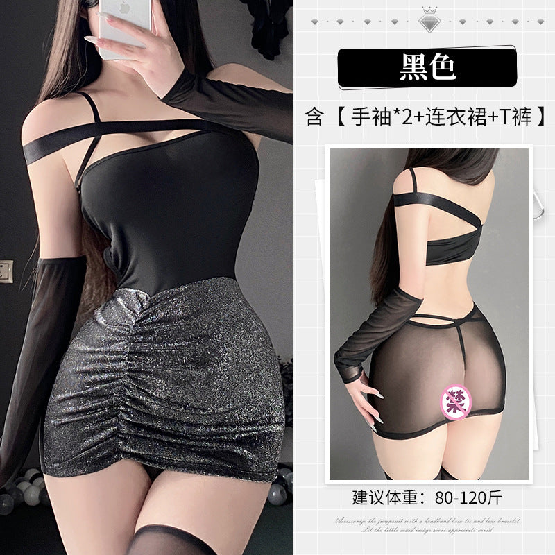 BT2928-性感內衣情趣內衣純欲秘書激情戰袍女睡衣誘惑套裝睡裙