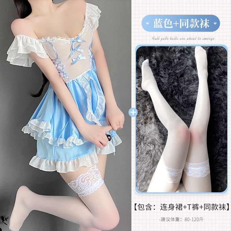 BT2591-情趣內衣女性感可愛女僕女傭角色扮演透視調情床上制服誘惑女睡衣睡裙