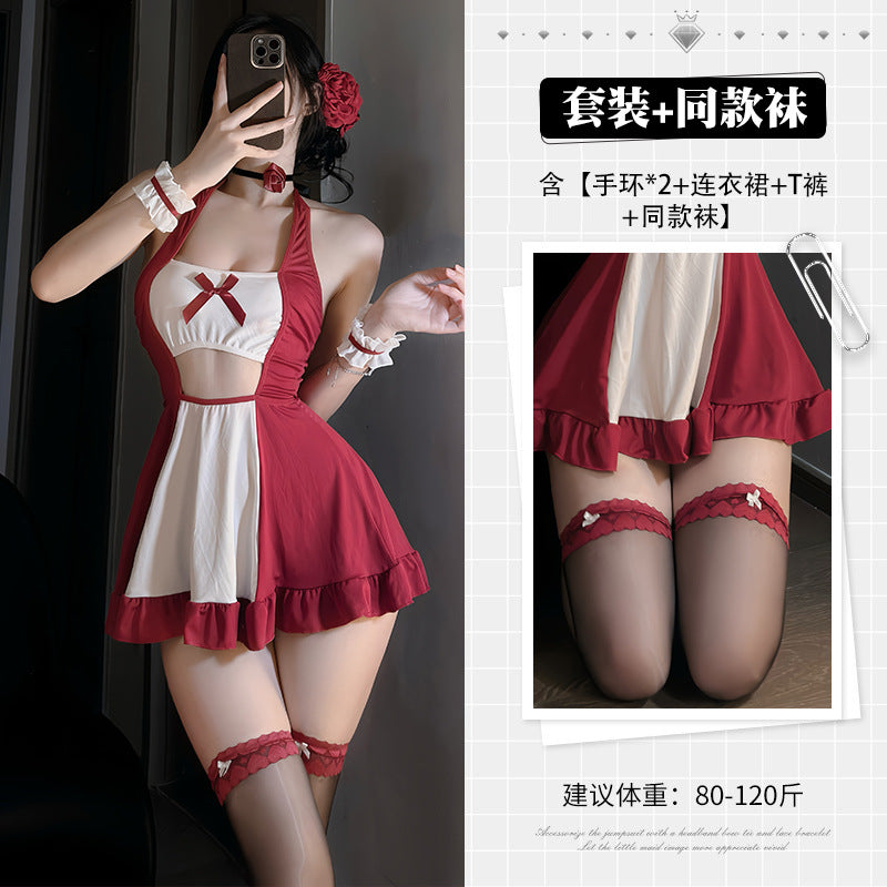 BT2826-性感內衣私寵小女僕cos撩欲免脫套裝純欲情趣內衣露胸臀激情免脫誘惑女睡衣睡裙