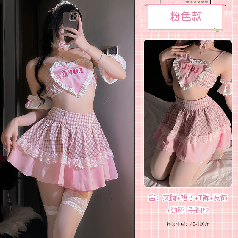 BT2831-性感內衣情趣內衣女僕套裝性感床上約會戰袍誘惑激情免脫套裝角色扮演女睡衣睡裙