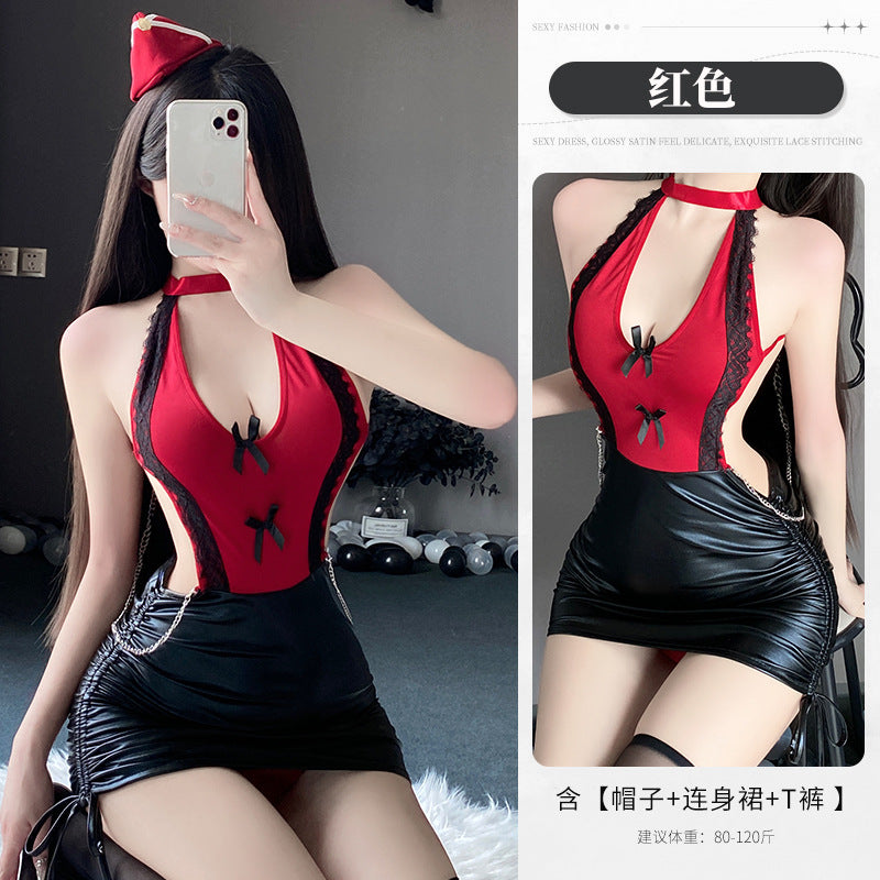 BT2890-性感內衣情趣內衣性感免脫約會戰袍秘書制服誘惑女睡衣套裝睡裙