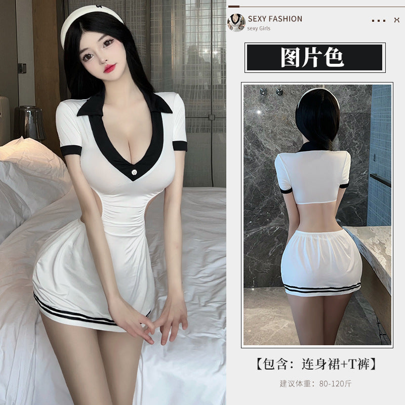 BT2795-性感內衣情趣內衣女性感可愛角色扮演純欲學妹套裝制服誘惑激情睡衣睡裙