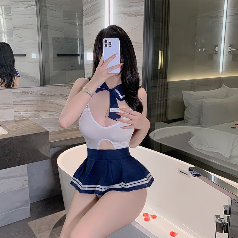 BT8311-性感內衣情趣內衣性感誘惑學生連體制服套裝水手純欲激情JK裝角色扮演
