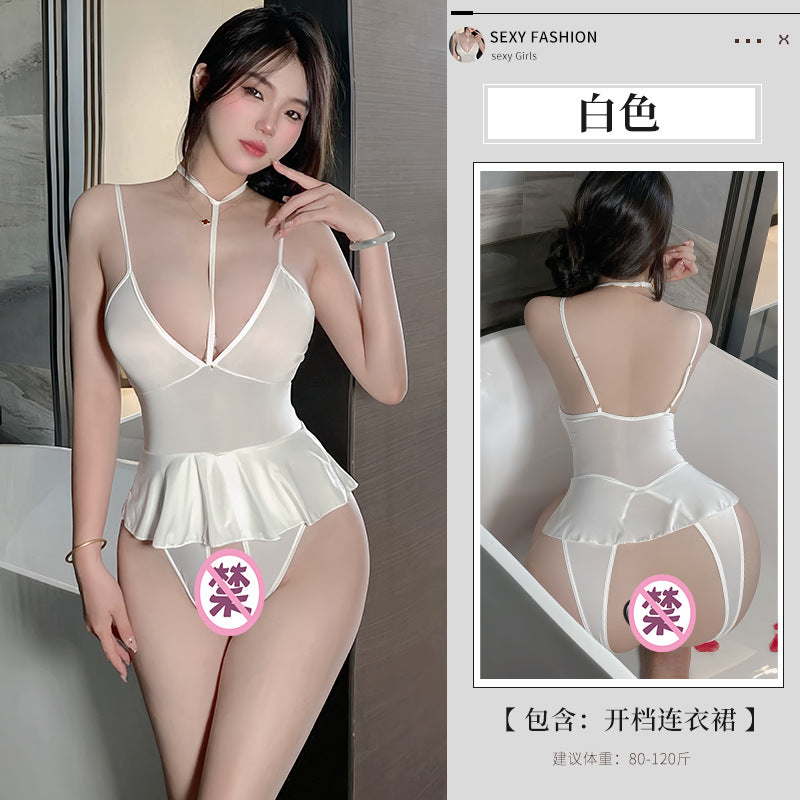 BS8547-性感內衣睡衣純欲情侶內衣女連體衣情趣新款情調免脫誘惑女睡衣睡裙
