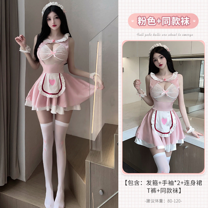 BT2757-性感內衣角色扮演情趣內衣女性感女僕制服女傭套裝誘惑女睡衣女睡衣睡裙