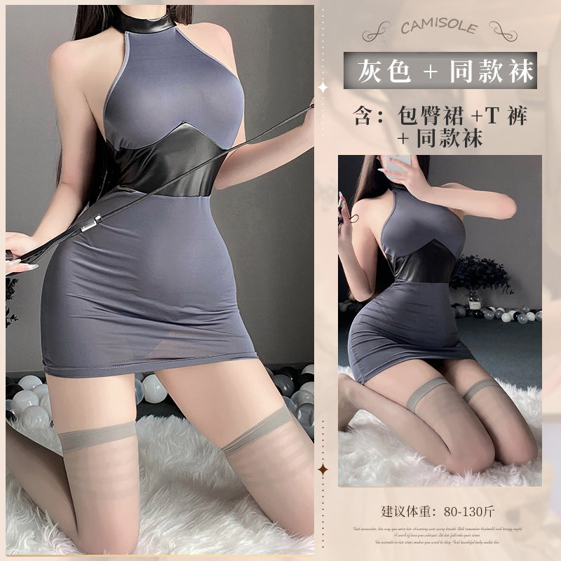 BT2121-性感內衣情趣內衣女性感誘惑免脫秘書制服床上約會睡衣制服套裝睡裙