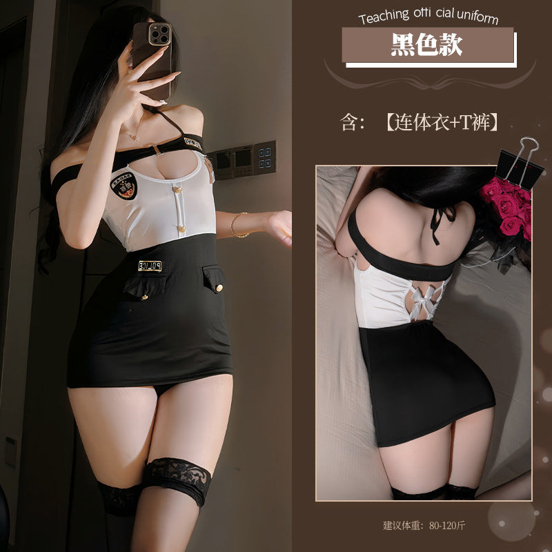 BT2927-性感內衣情趣內衣女王套裝夜店緊身角色扮演性感女警COSPLAY制服女睡衣睡裙