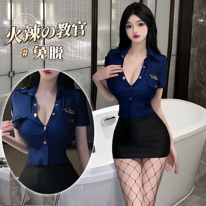 BT8412-性感內衣情趣內衣性感女警火辣誘惑角色扮演制服激情套裝女睡衣睡裙