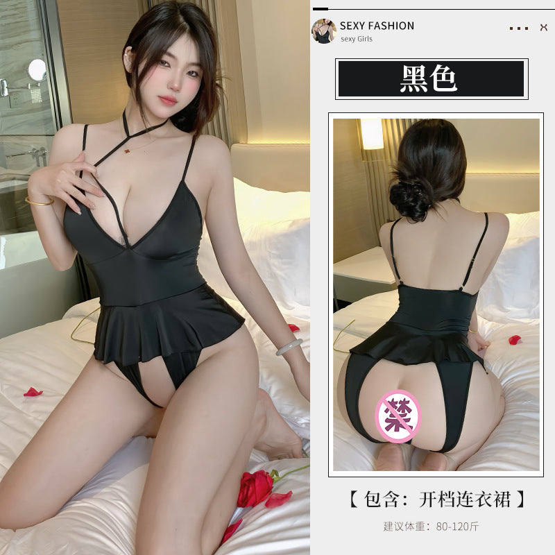 BS8547-性感內衣睡衣純欲情侶內衣女連體衣情趣新款情調免脫誘惑女睡衣睡裙