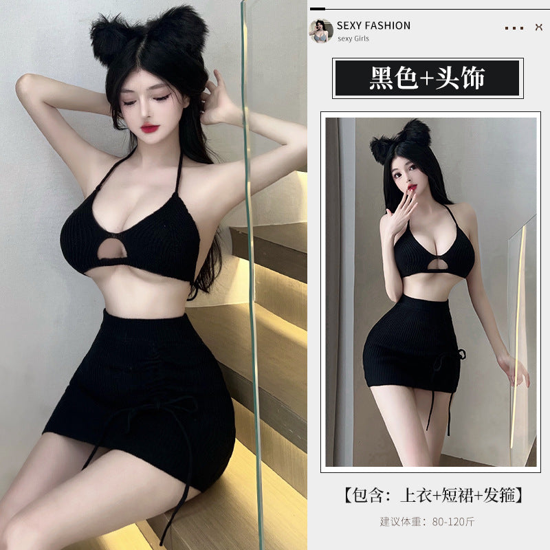 BT2847-性感內衣情趣內衣女睡衣激情裝秋冬火辣制服角色扮演毛衣誘惑