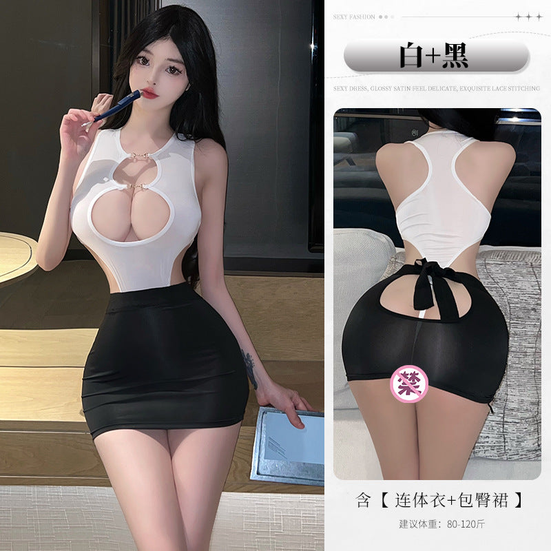 BT8305-性感內衣情趣內衣角色扮演免脫秘書制服包臀誘惑激情套裝女睡衣睡裙