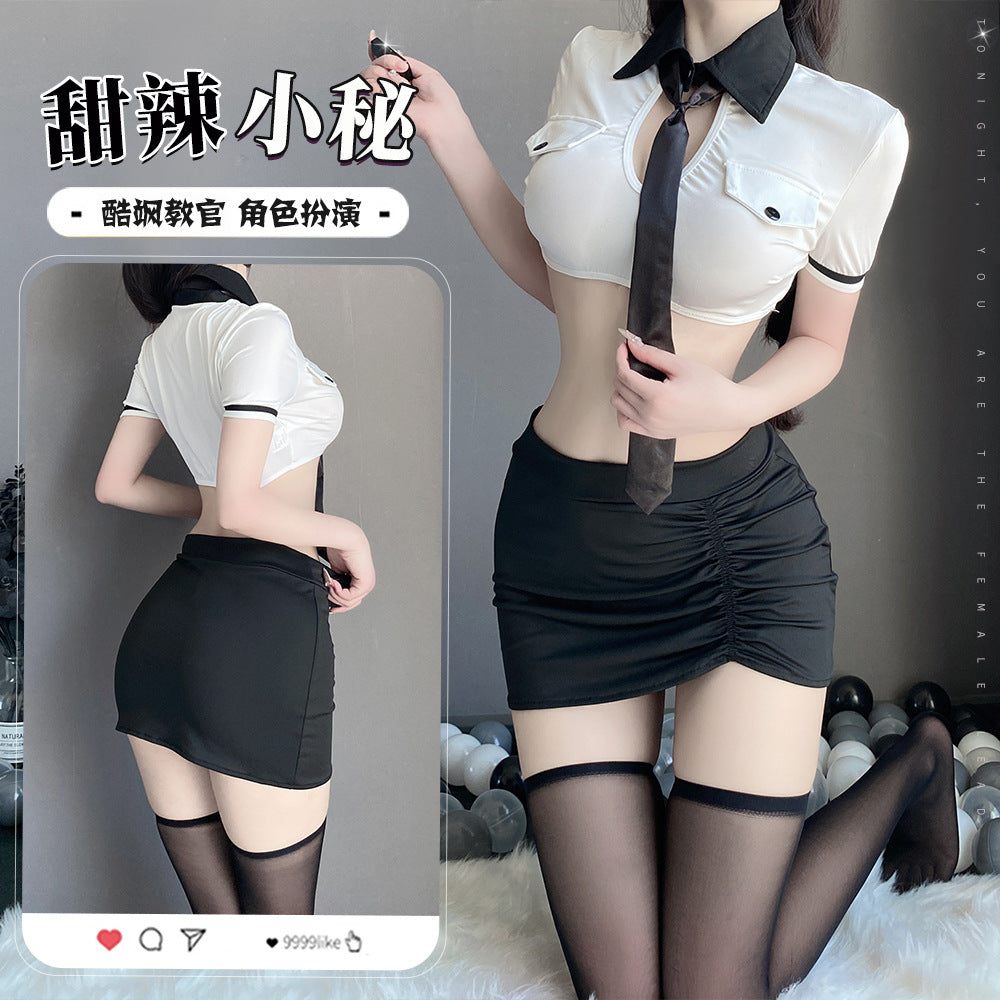 BT2906-性感內衣秘書包臀情趣內衣約會戰袍制服激情床上誘惑套裝角色扮演睡衣睡裙
