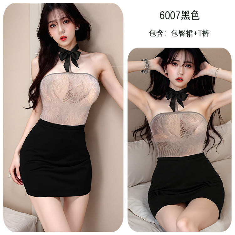 【A-6007】性感情趣內衣秘書制服性感包臀角色扮演激情誘惑大碼女睡衣睡裙