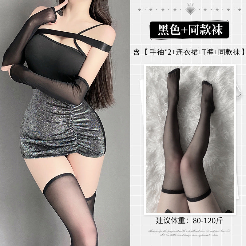 BT2928-性感內衣情趣內衣純欲秘書激情戰袍女睡衣誘惑套裝睡裙