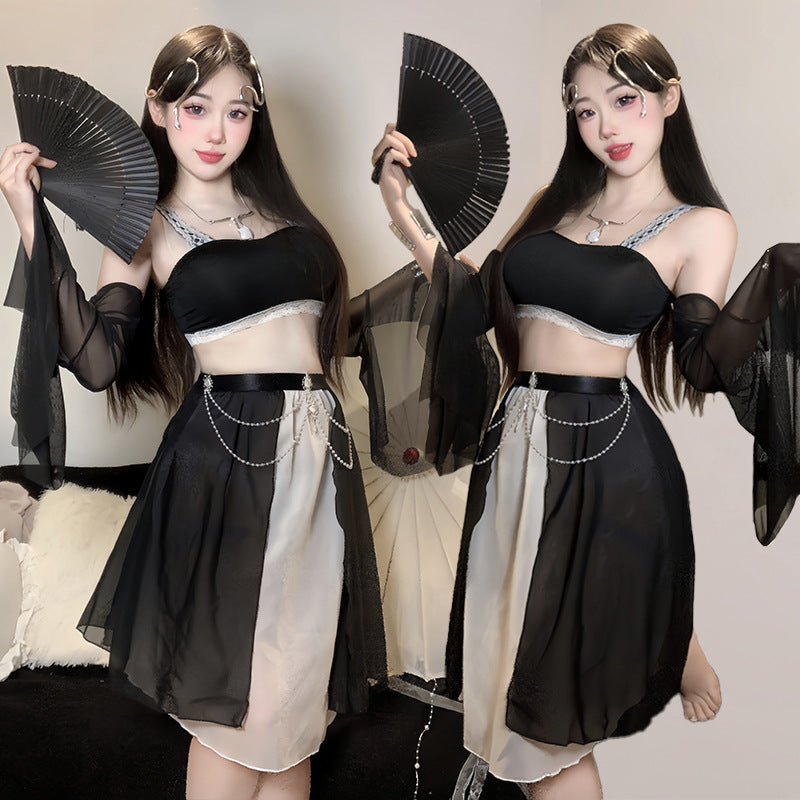 BT2923-性感古風漢服性感透視情趣內衣純欲激情睡裙制服套裝女睡衣睡裙