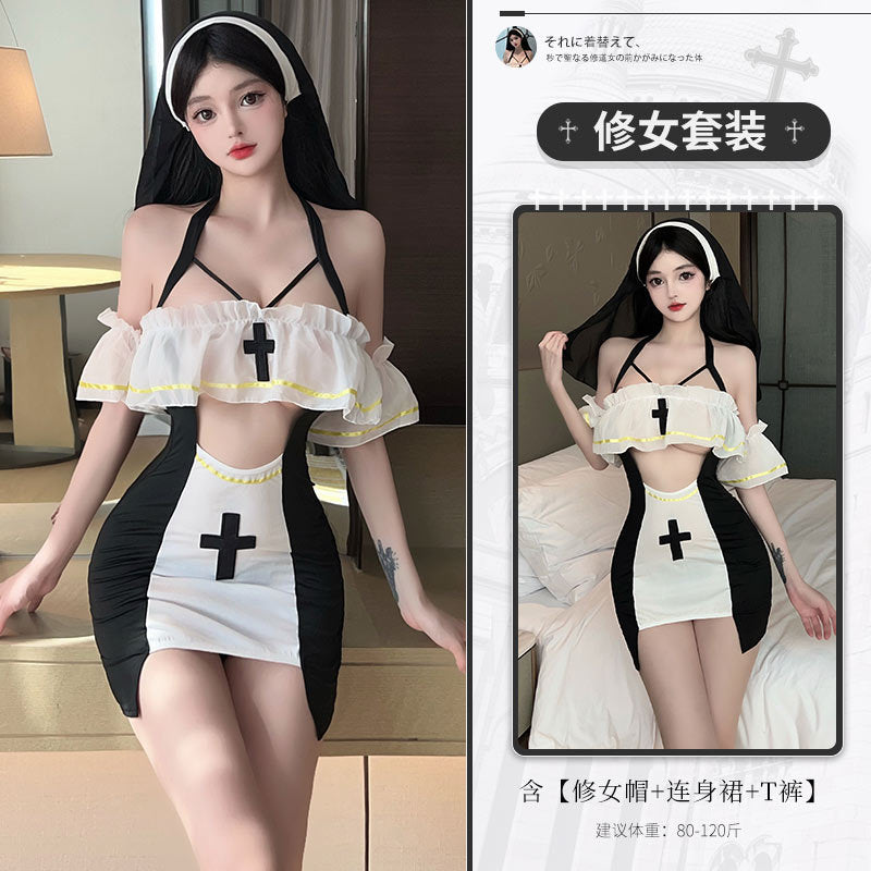 BT2804-性感內衣情趣内衣角色扮演女诱惑修女cosPLAY制服女睡衣睡裙