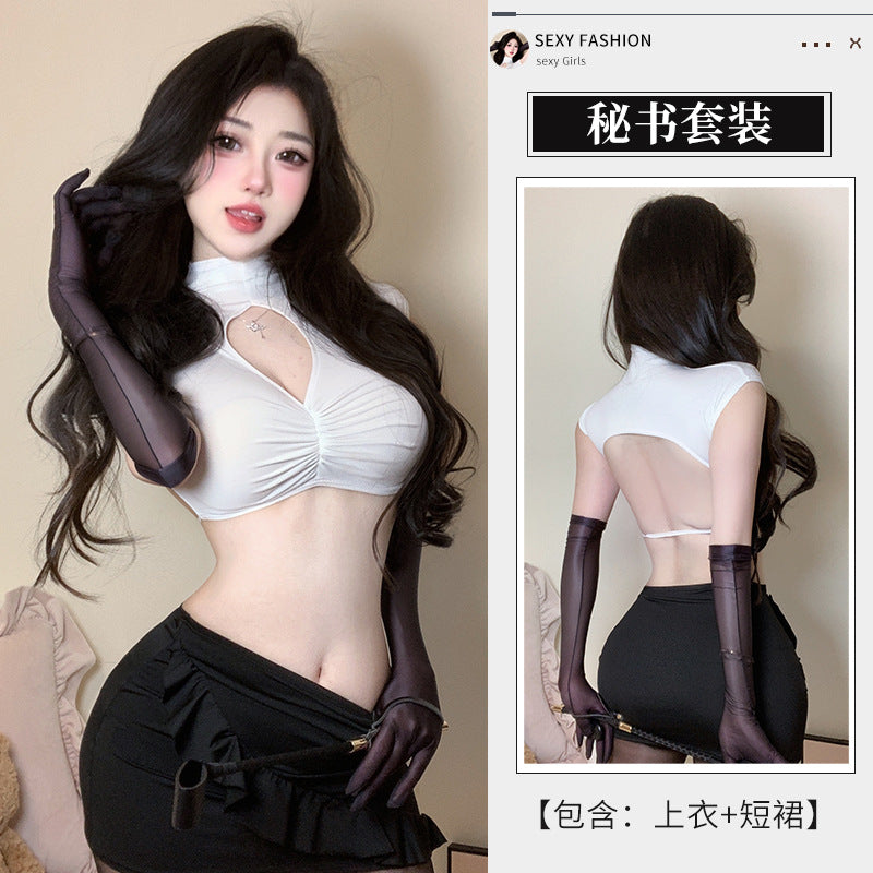BT2167-性感風情秘書心機免脫秘書制服套裝情趣內衣職場OL誘惑女睡衣睡裙
