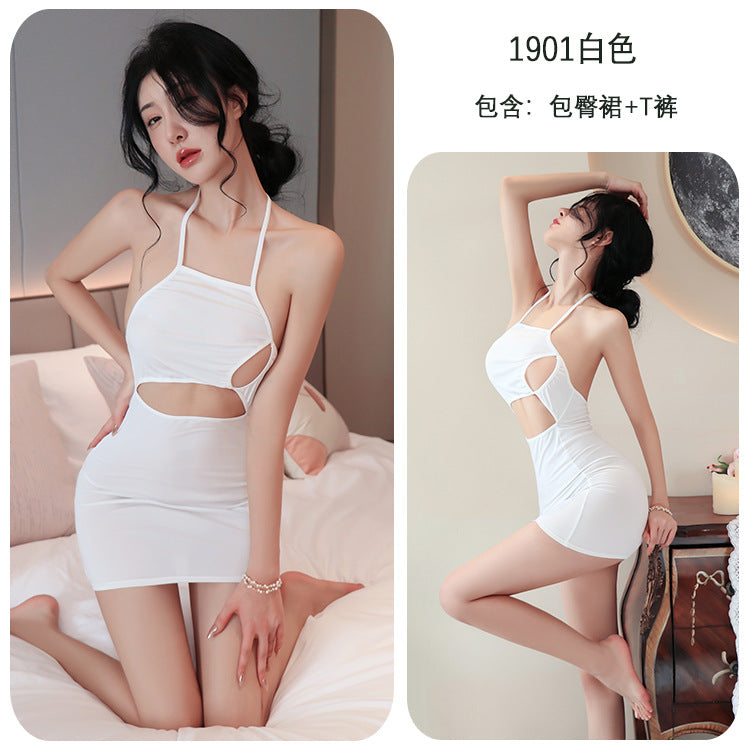 【A-1901】性感內衣情趣內衣性感夜店角色扮演制服誘惑系帶鏤空火辣女睡衣睡裙