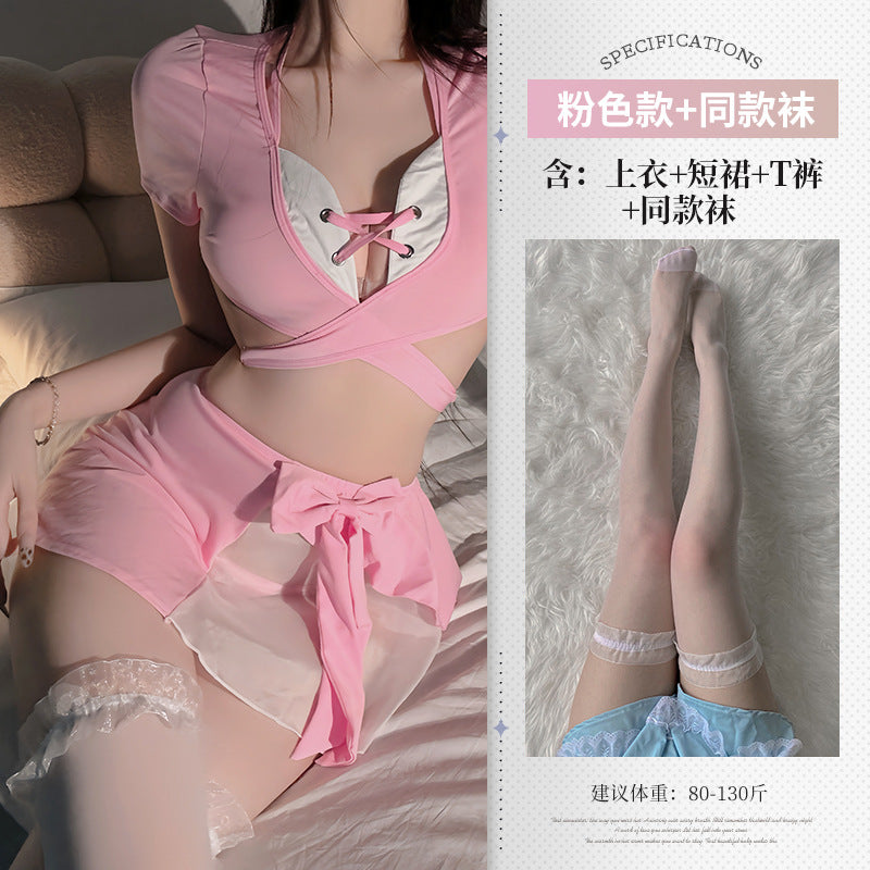 BT2929-性感內衣情趣內衣女僕制服誘惑床上純欲約會戰袍女睡衣睡裙