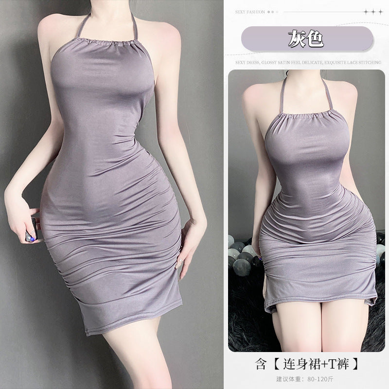 BS8607-性感內衣情趣內衣性感修身包臀免脫激情透視連衣裙女睡衣睡裙