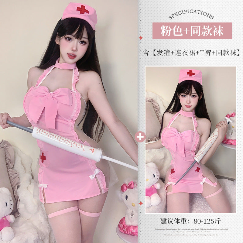 BT2501-性感內衣情趣內衣純欲護士制服誘惑睡衣床上睡衣套裝睡衣睡裙