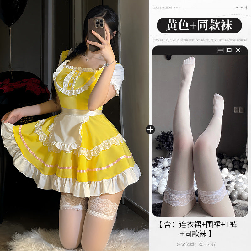 BT2829-性感內衣情趣內衣角色扮演女僕制服可愛純欲激情睡衣免脫床上戰袍套裝女睡衣睡裙