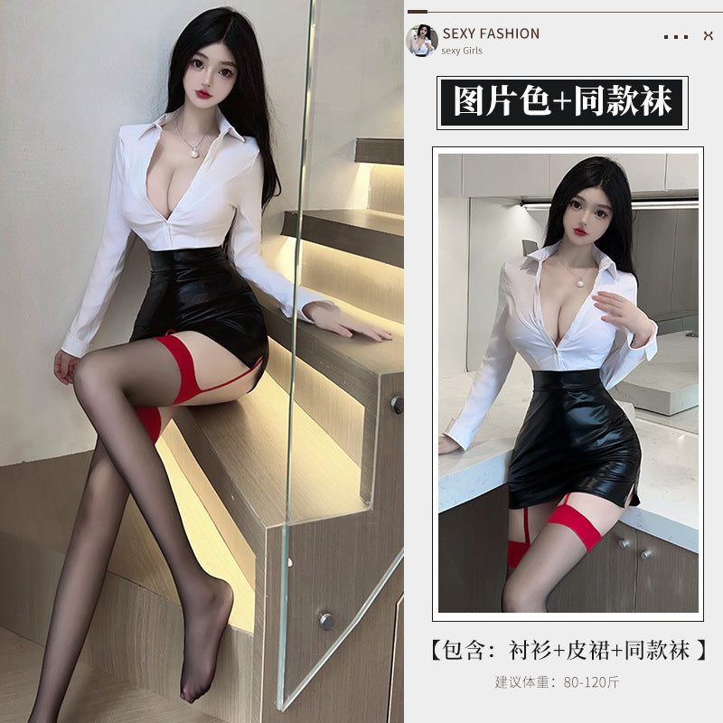 BT8503-性感內衣性感秘書情趣內衣角色扮演制服套裝激情誘惑床上女睡衣