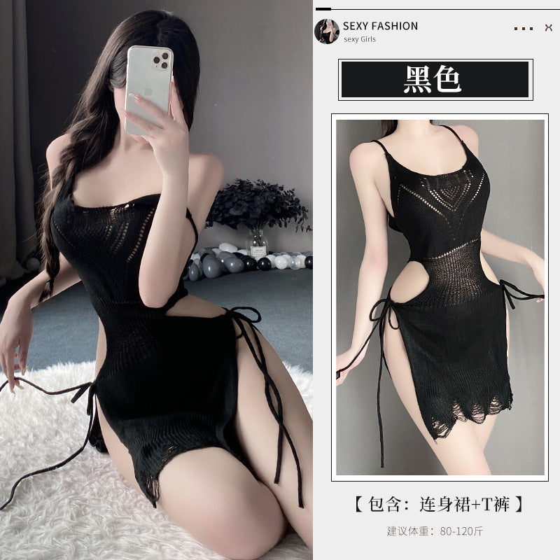 BS2849-性感內衣情趣內衣女睡衣純欲毛衣制服床上免脫套裝女睡衣睡裙