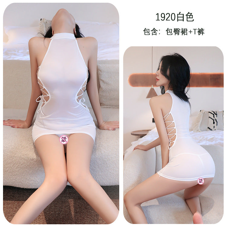 【A-1920】性感內衣情趣內衣性感綁帶制服誘惑包臀裙火辣女透視激情女睡衣女睡裙