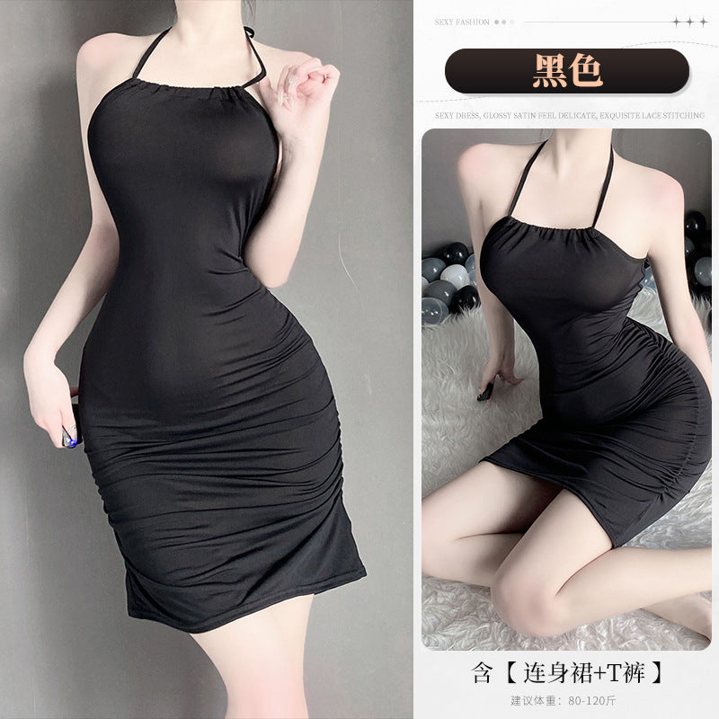 BS8607-性感內衣情趣內衣性感修身包臀免脫激情透視連衣裙女睡衣睡裙